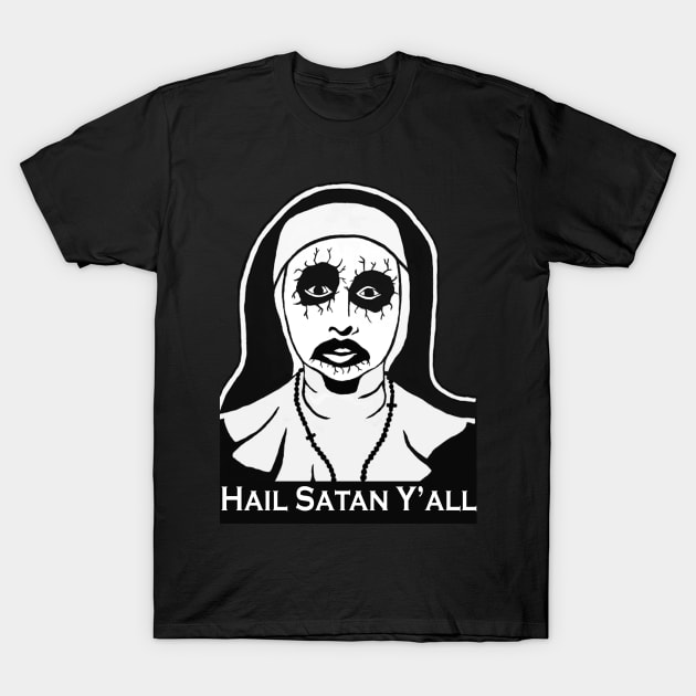 Oslo Black Hail Satan Y'all T-Shirt by OsloBlack